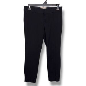Size Petite 2 Banana Republic Black Ankle Pants Sloan Fit Classic Cotton Blend